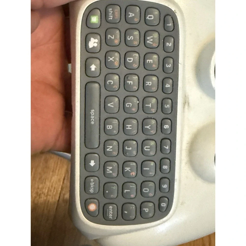 Xbox360 Controller w/ Chatpad Keyboard Microsoft White